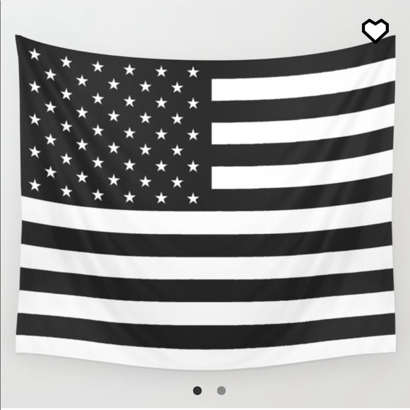 Society6 Other - B/W American Flag Tapestry